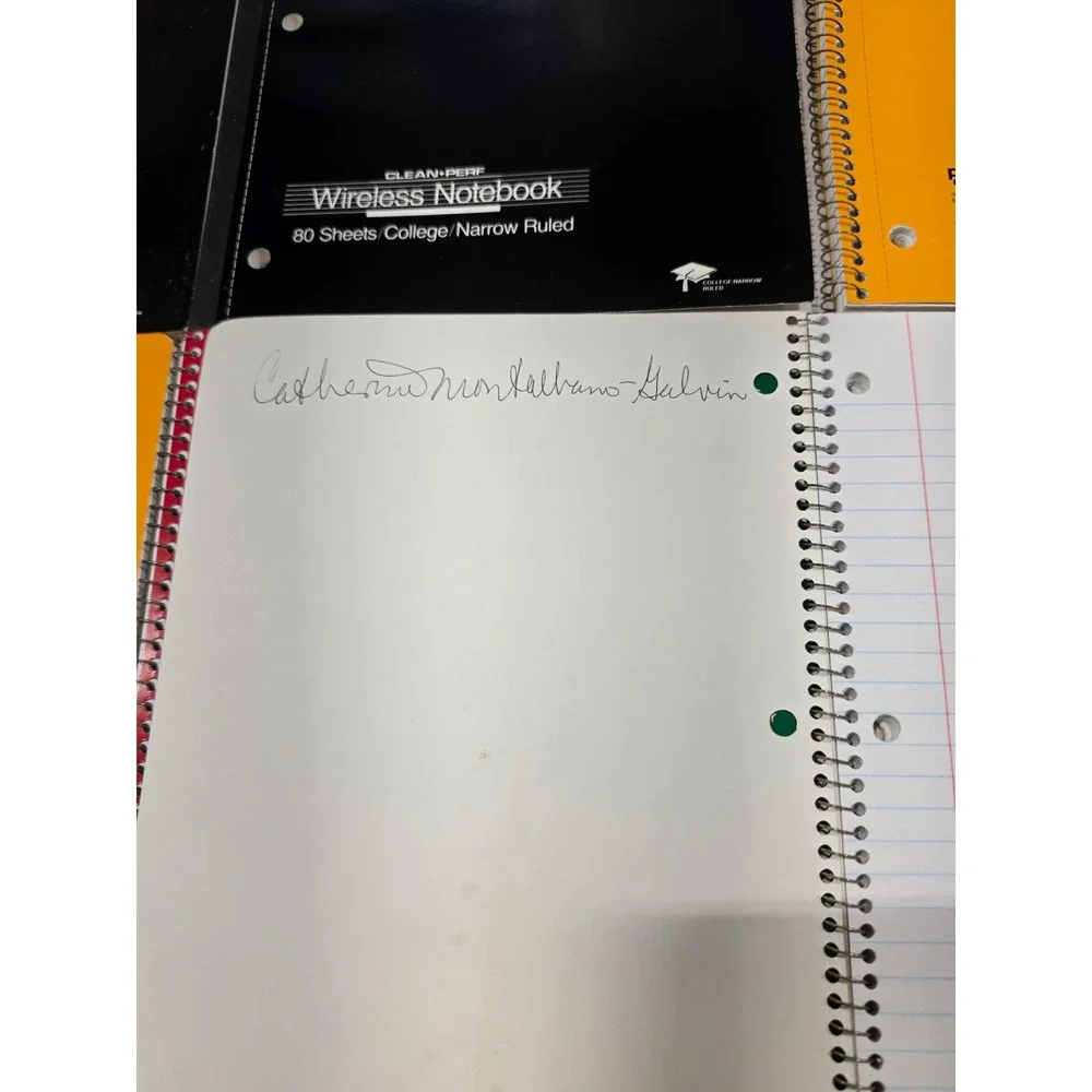 Mead Norcom Stuart Hall Notebook Bundle College Wide Ruled Paper Lot 8ct READ